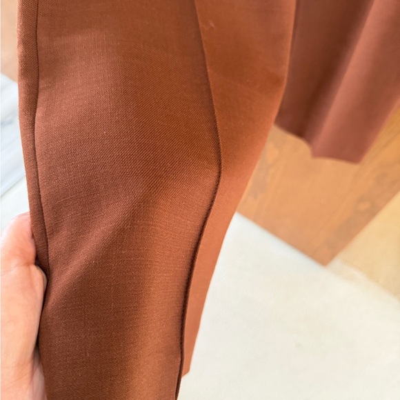 Sezane Caramel Brown High-Waisted Pants - Picture 7 of 7